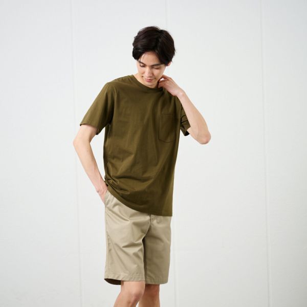 オーガニックコットン無地クルーネック半袖Ｔシャツ