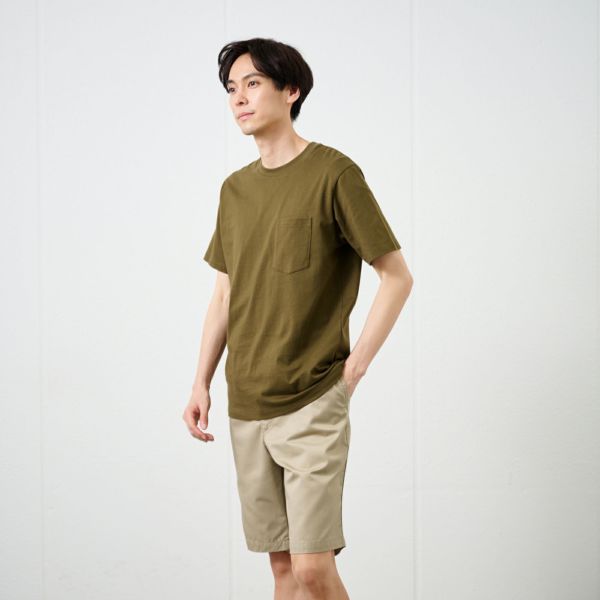 オーガニックコットン無地クルーネック半袖Ｔシャツ