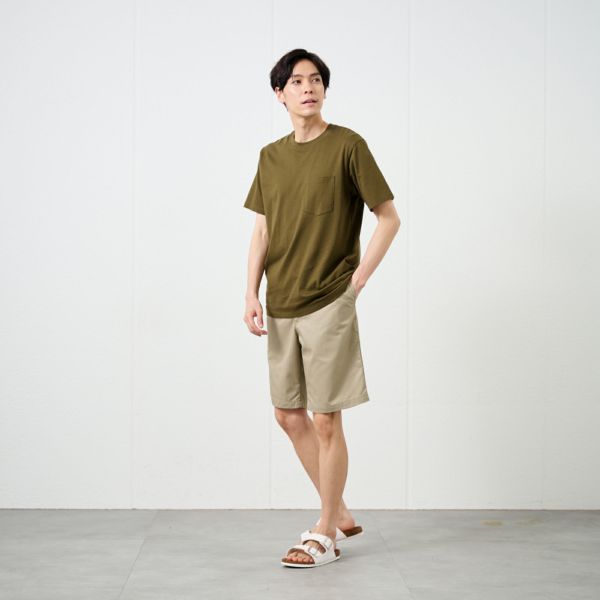 オーガニックコットン無地クルーネック半袖Ｔシャツ