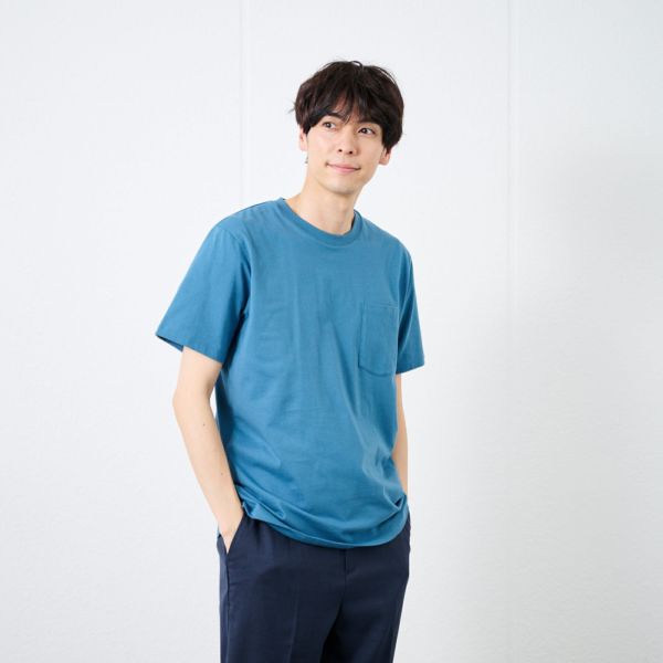 オーガニックコットン無地クルーネック半袖Ｔシャツ