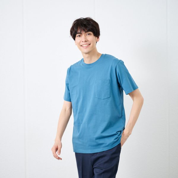 オーガニックコットン無地クルーネック半袖Ｔシャツ