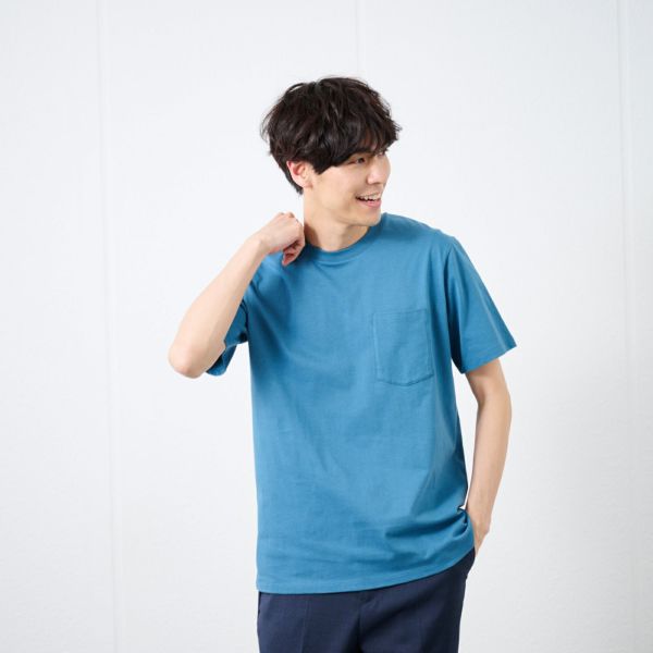 オーガニックコットン無地クルーネック半袖Ｔシャツ