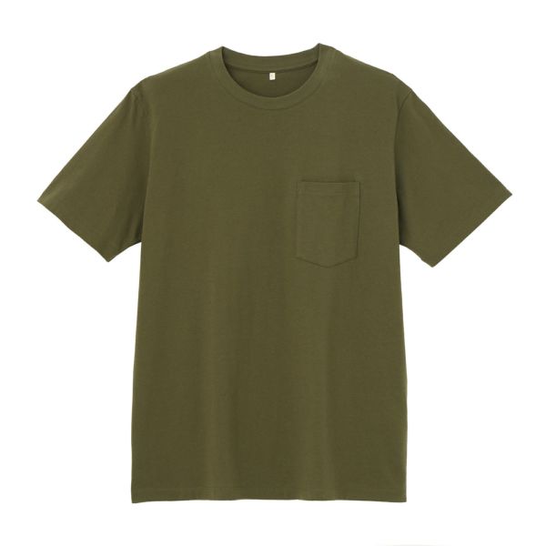 オーガニックコットン無地クルーネック半袖Ｔシャツ