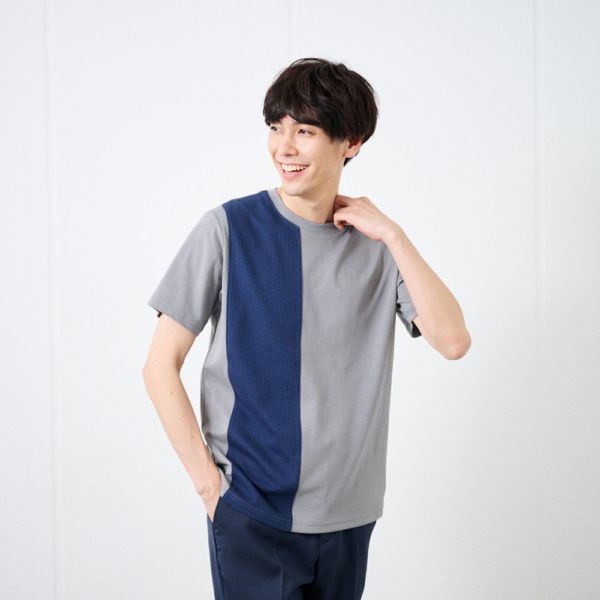 【ピースフィットクール】遮熱切替クルーネック半袖Tシャツ