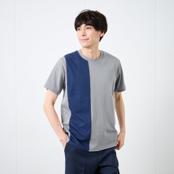 【ピースフィットクール】遮熱切替クルーネック半袖Tシャツ