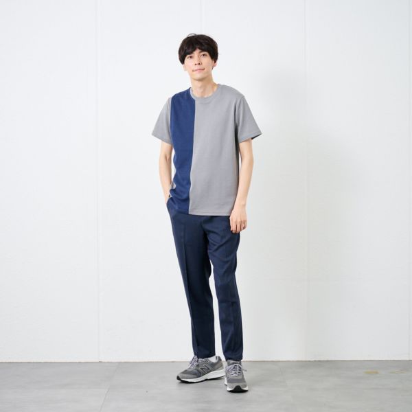 【ピースフィットクール】遮熱切替クルーネック半袖Tシャツ