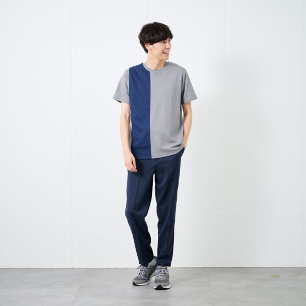 【ピースフィットクール】遮熱切替クルーネック半袖Tシャツ
