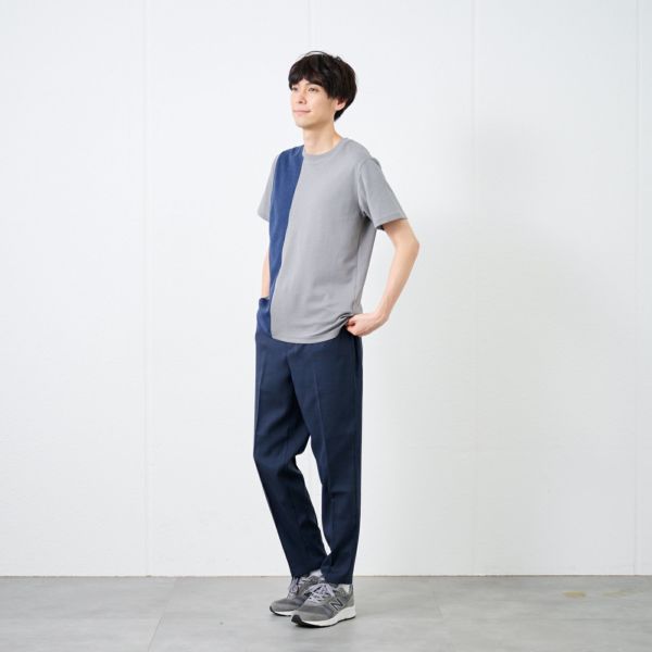 【ピースフィットクール】遮熱切替クルーネック半袖Tシャツ