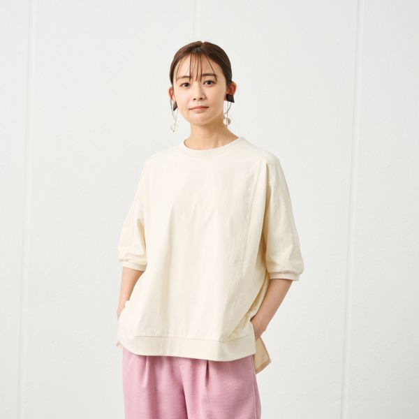 ドライ天竺切り替えドルマンＴシャツ