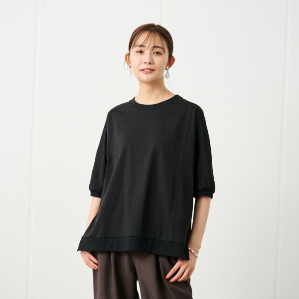 ドライ天竺切り替えドルマンＴシャツ