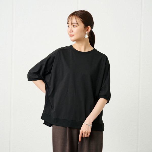 ドライ天竺切り替えドルマンＴシャツ