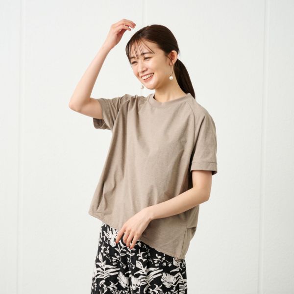 ドライ天竺リラックスドルマンＴシャツ