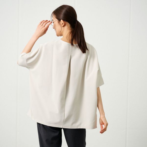 ワッフルリブスリーブスクエアＴシャツ