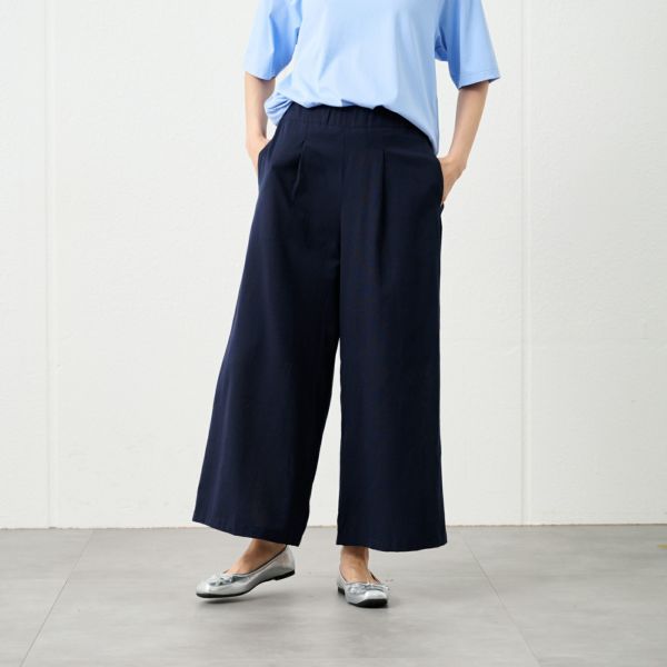 綿麻ワイドパンツ