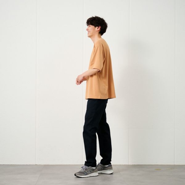 【ピースフィットクール】　スムース無地五分袖Ｔシャツ