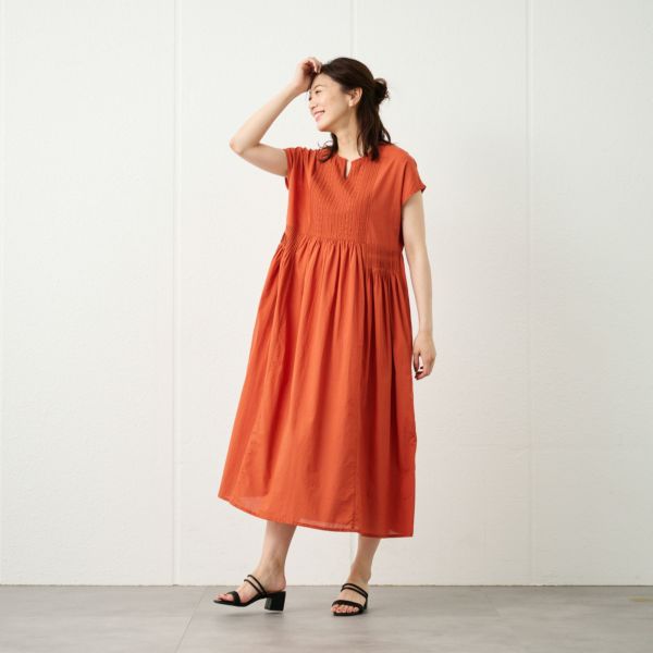 刺繍レースキーネックワンピース【セール】 | TVC | トップ