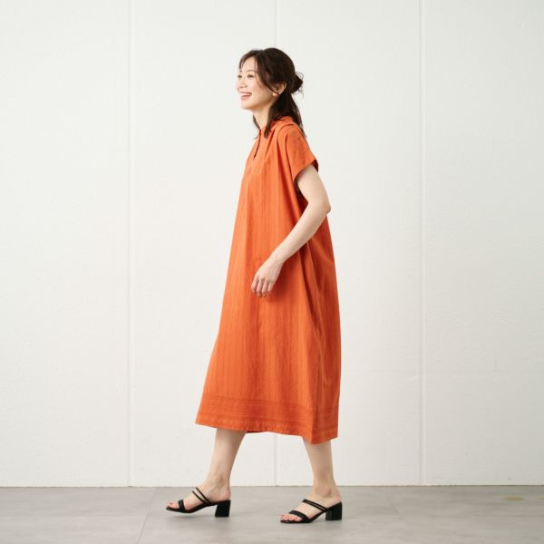 刺繍レースＡラインワンピース