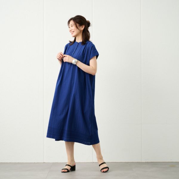刺繍レースＡラインワンピース