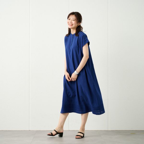 刺繍レースＡラインワンピース