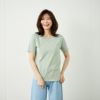 レディス　コットン１００クルーネック半袖Tシャツ