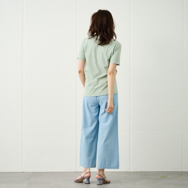 レディス　コットン１００クルーネック半袖Tシャツ