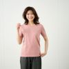 レディス　コットン１００クルーネック半袖Tシャツ