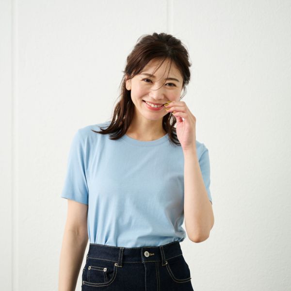 レディス　コットン１００クルーネック半袖Tシャツ