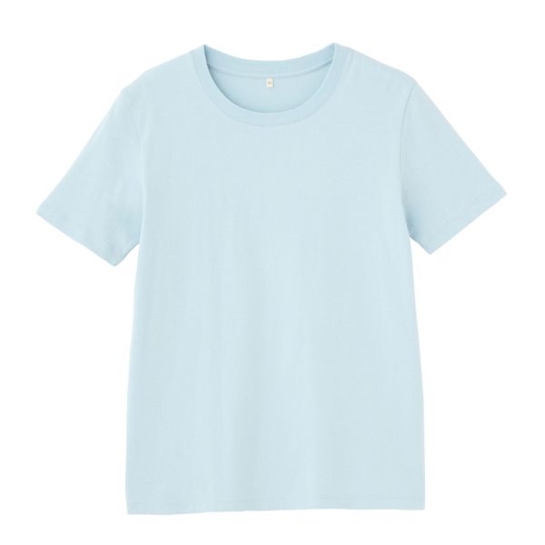 レディス　コットン１００クルーネック半袖Tシャツ