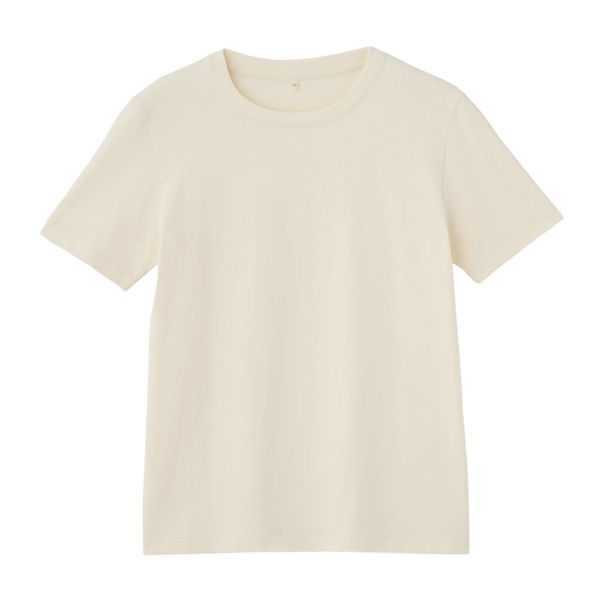 レディス　コットン１００クルーネック半袖Tシャツ