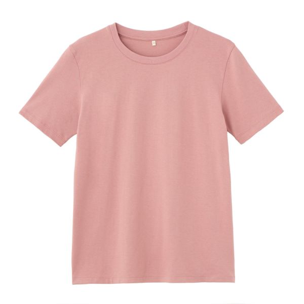 レディス　コットン１００クルーネック半袖Tシャツ