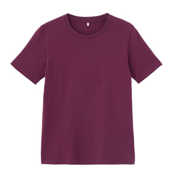 レディス　コットン１００クルーネック半袖Tシャツ