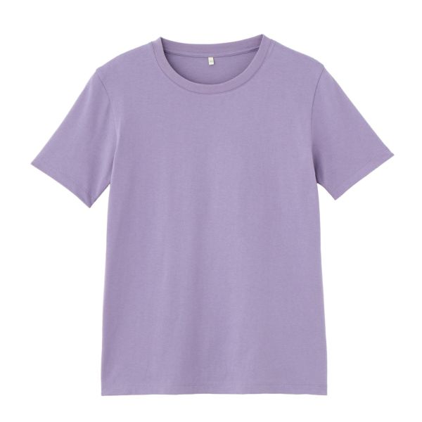 レディス　コットン１００クルーネック半袖Tシャツ
