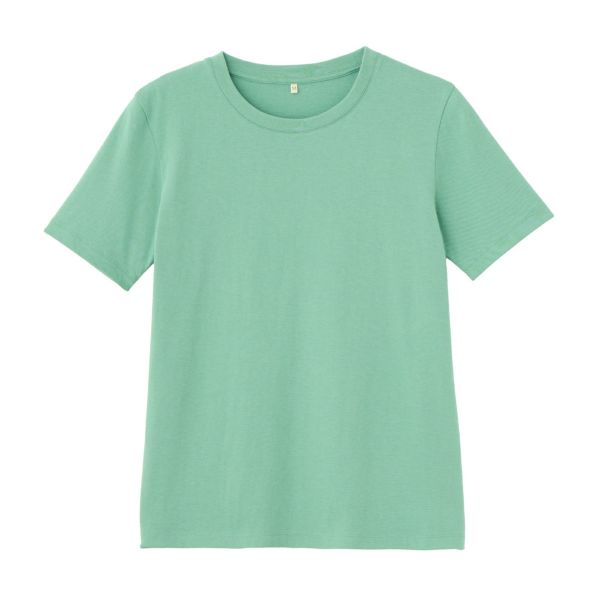 レディス　コットン１００クルーネック半袖Tシャツ