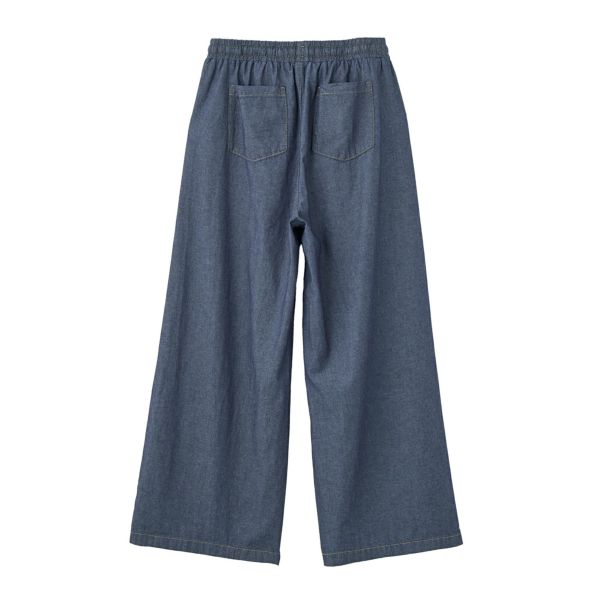 シャンブレーワイドパンツ