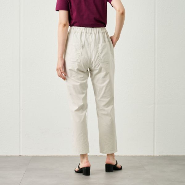 シャンブレーテーパードパンツ