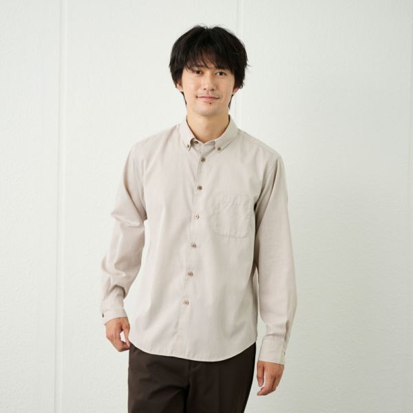 【てまらく】コードドビーボタンダウンシャツ