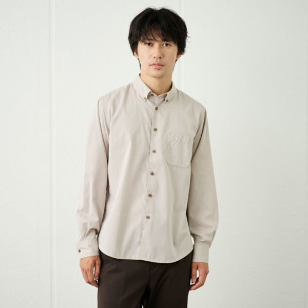 【てまらく】コードドビーボタンダウンシャツ