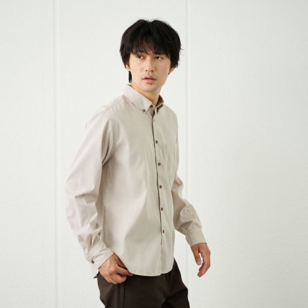 【てまらく】コードドビーボタンダウンシャツ
