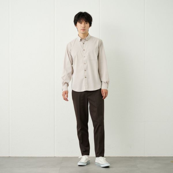 【てまらく】コードドビーボタンダウンシャツ