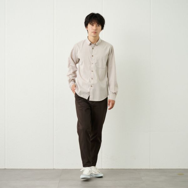 【てまらく】コードドビーボタンダウンシャツ