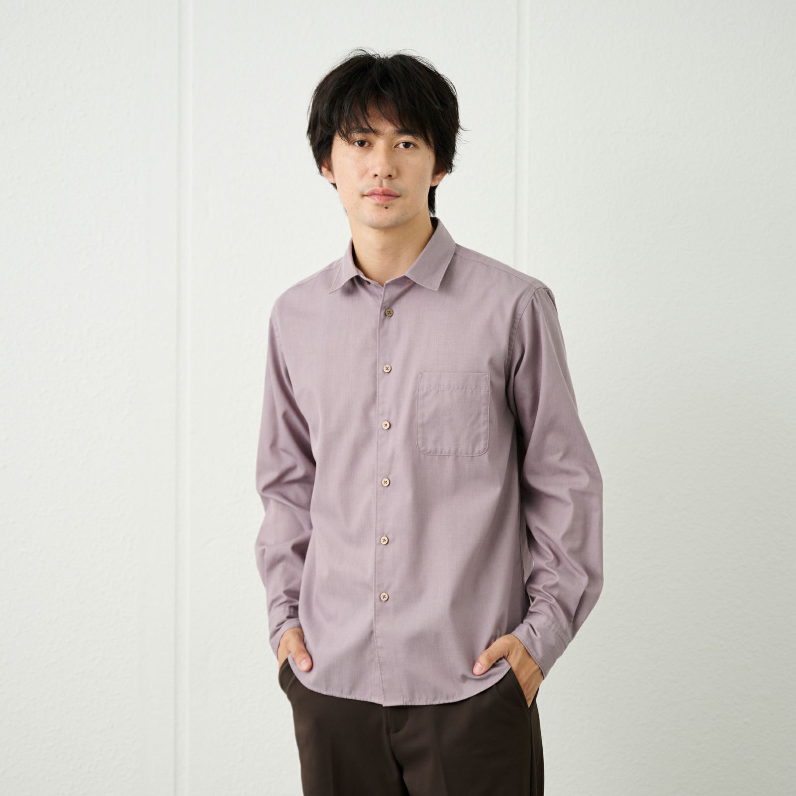 【てまらく】ドビーシャツ