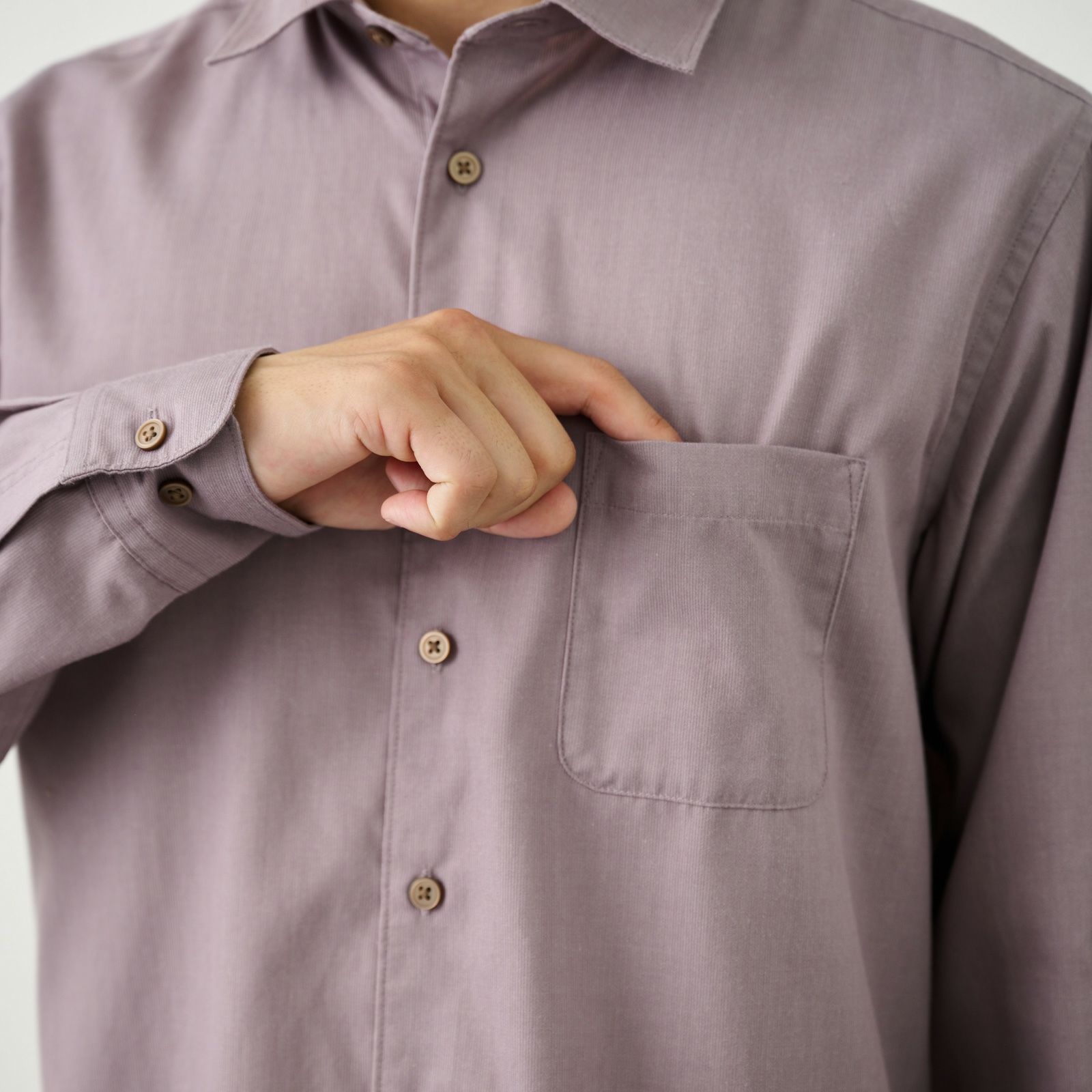 【てまらく】ドビーシャツ