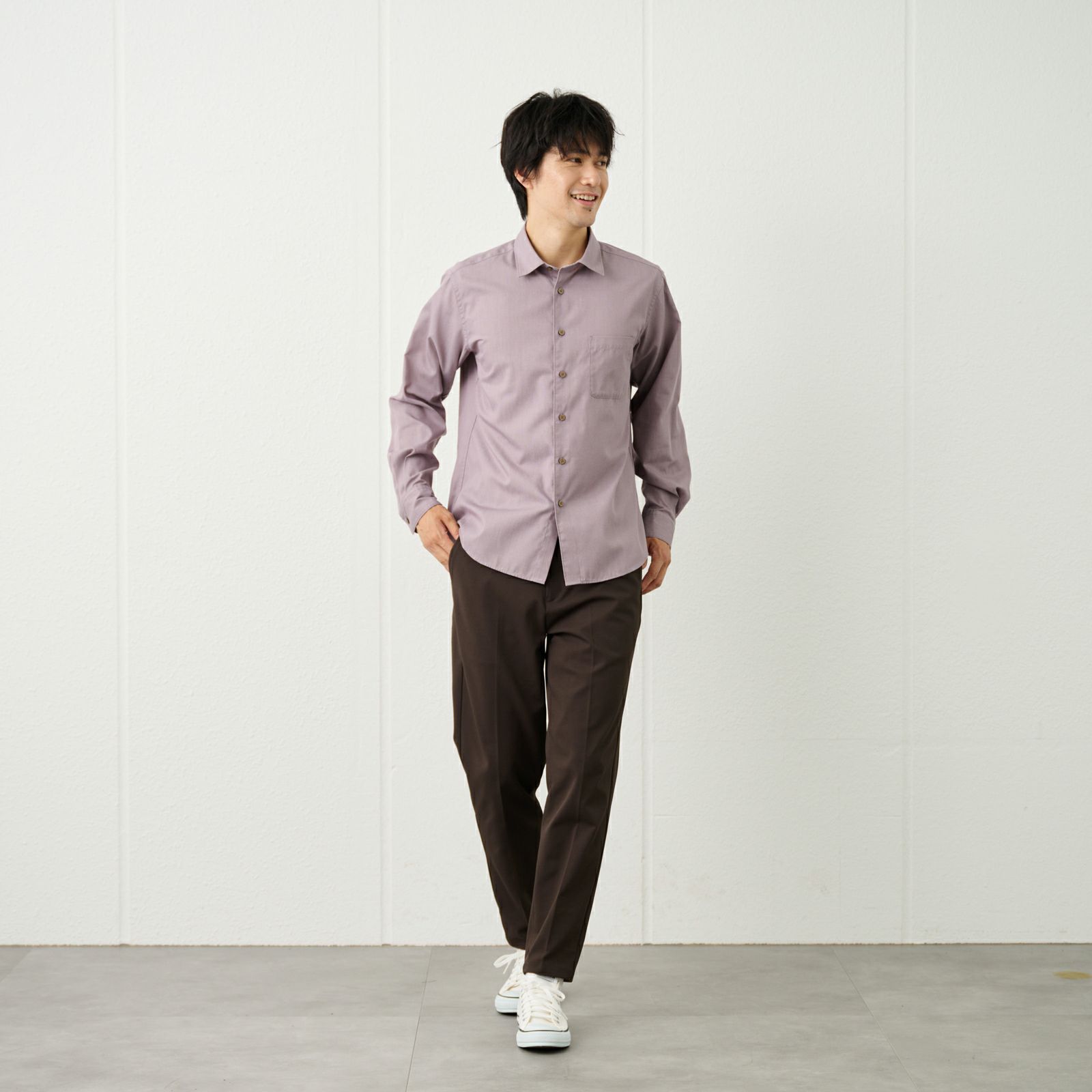 【てまらく】ドビーシャツ