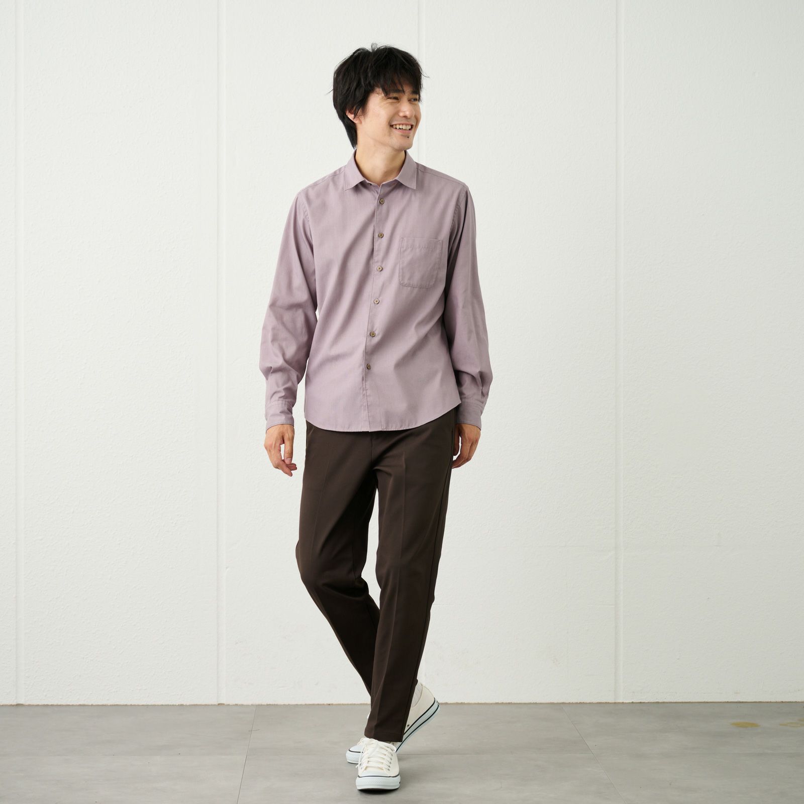 【てまらく】ドビーシャツ