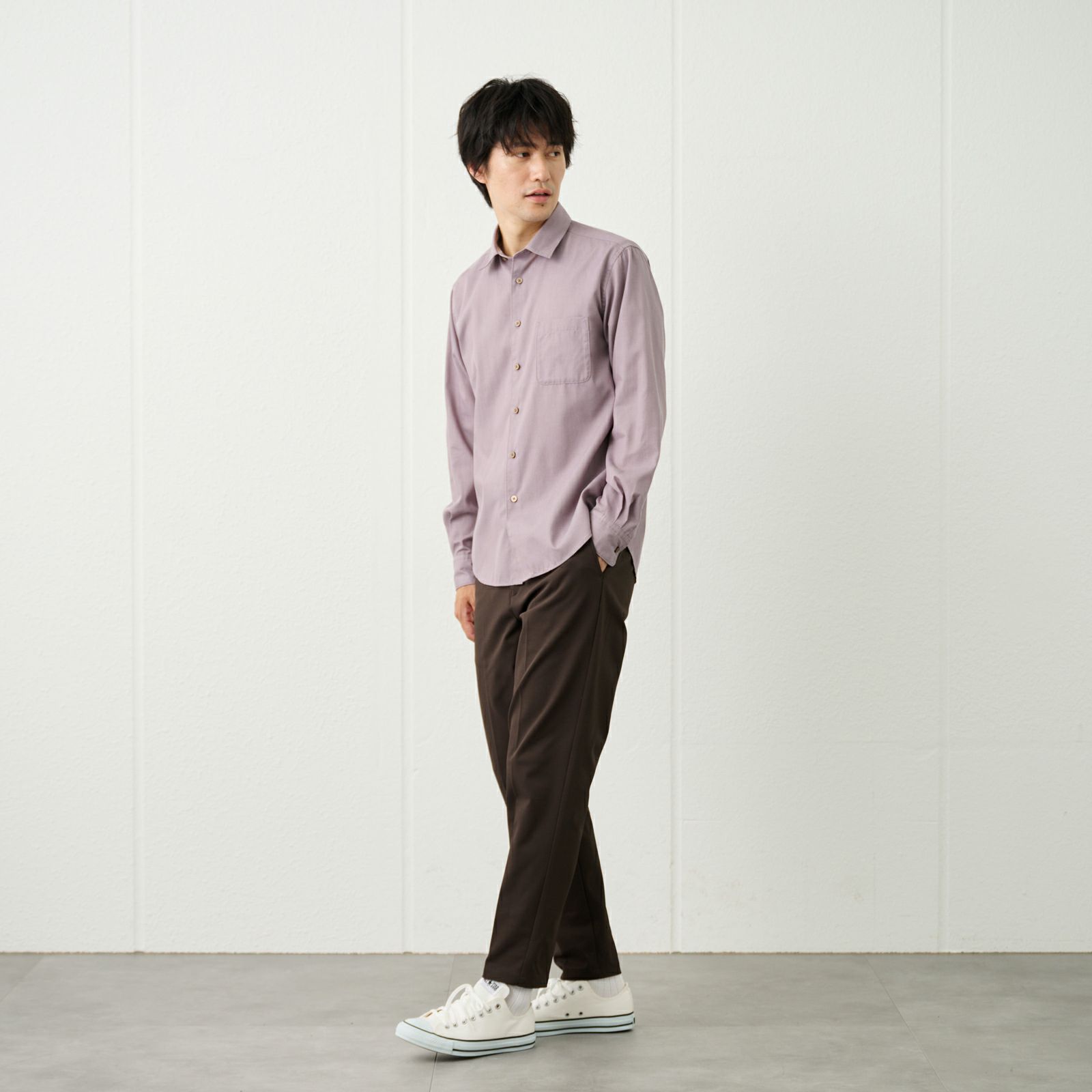 【てまらく】ドビーシャツ