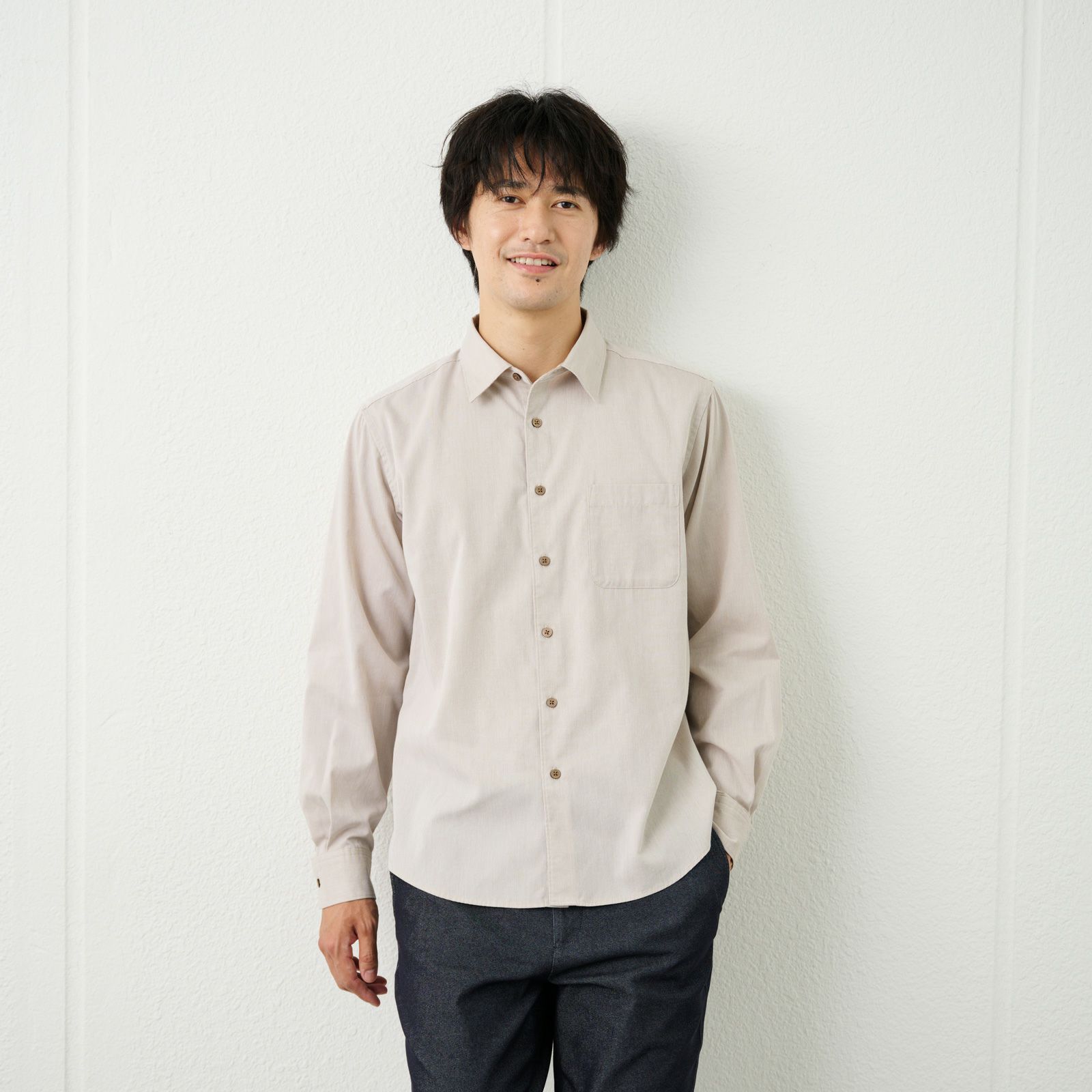 【てまらく】ドビーシャツ