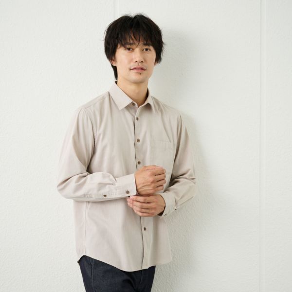 【てまらく】ドビーシャツ