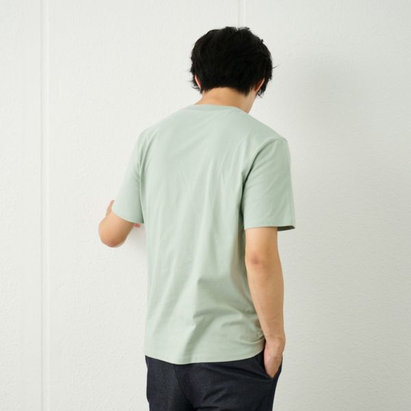 メンズ　コットン１００クルーネック半袖Tシャツ