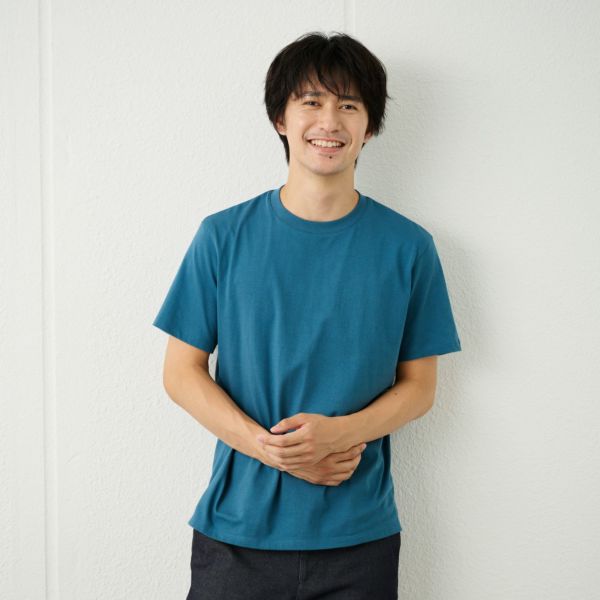 メンズ　コットン１００クルーネック半袖Tシャツ