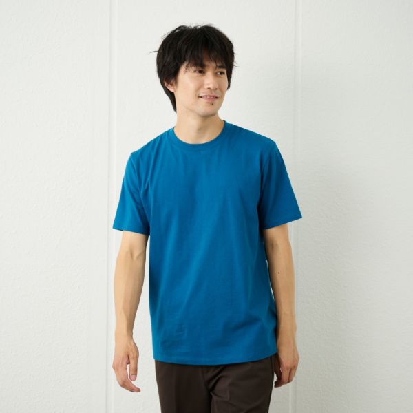 メンズ　コットン１００クルーネック半袖Tシャツ